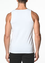 WHITE COTTON JERSEY TANK TOP ST-102