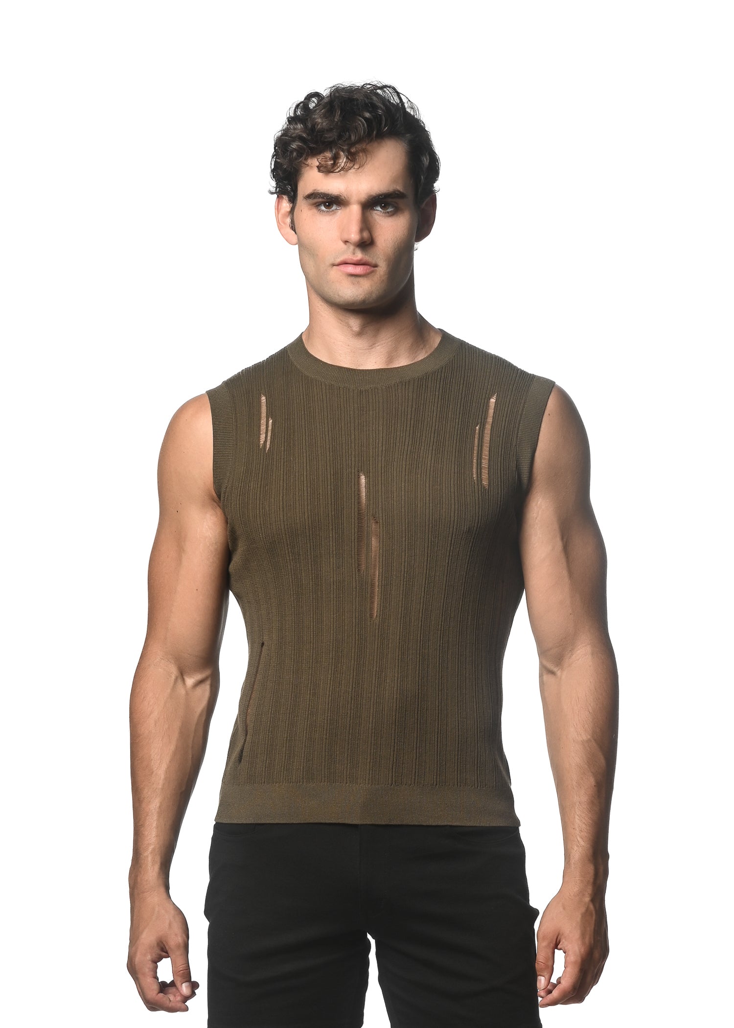 【未使用】MEDI CONCEPT LOGO KNIT TANK TOP Dakota Compact Knit Tank Top - Black – Derek Lam