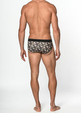ARMY/SAND CAMO RECYCLED POLYESTER/ELASTANE LOW RISE BRIEF ST-20008
