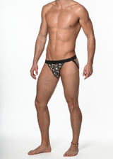 ARMY/SAND CAMO RECYCLED POLYESTER/ELASTANE JOCKSTRAP ST-20808