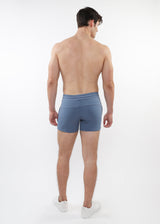 AQUA BLUE 3.5" INSEAM STRETCH KNIT GYM SHORTS ST-10511
