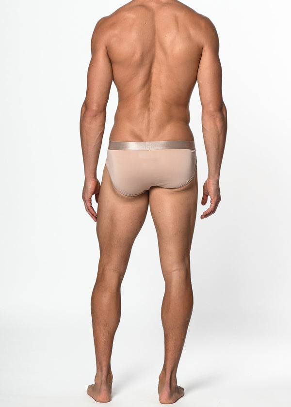 CHAMPAGNE SKIN TONE RECYCLED POLYESTER/ELASTANE LOW RISE BRIEF ST-10120