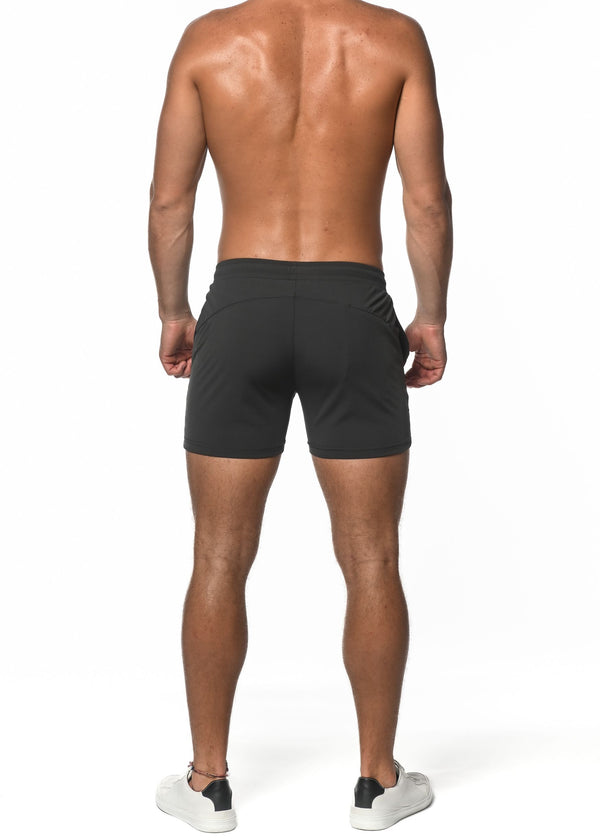 CHARCOAL TEXTURED STRETCH PERFORMANCE SHORTS ST-1466-54