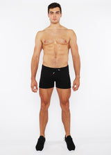 BLACK VAULT GYM-TECH 3.5" INSEAM STRETCH SHORTS W/ 3-COLOR HEAT WELD ZIPPERS STA-10500-02