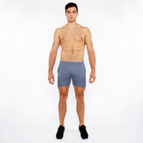 SLATE GREY TEXTURED MESH STRETCH PERFORMANCE SHORTS ST-1466-96