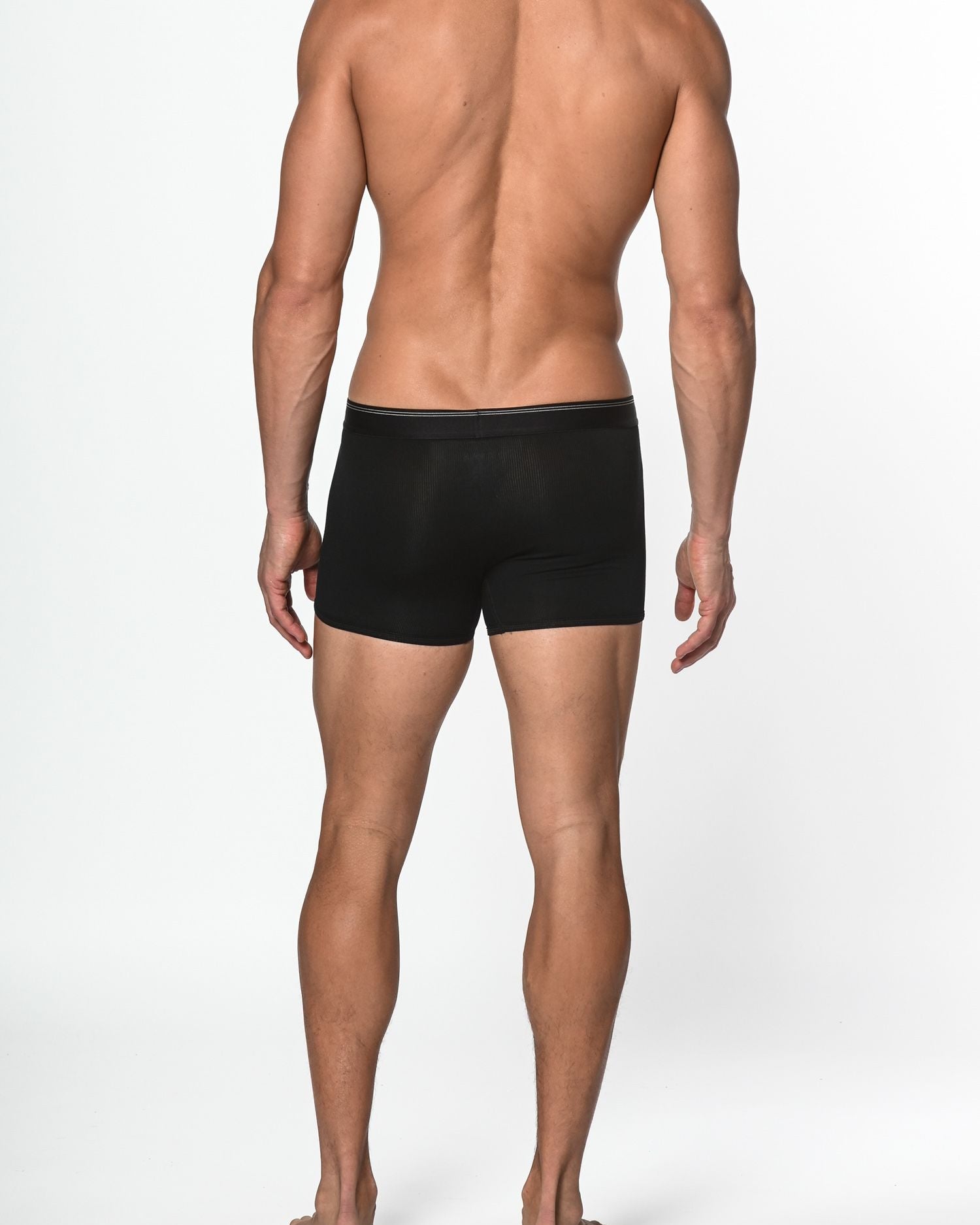 BLACK MODAL/ELASTANE RIB TRUNK ST-10136