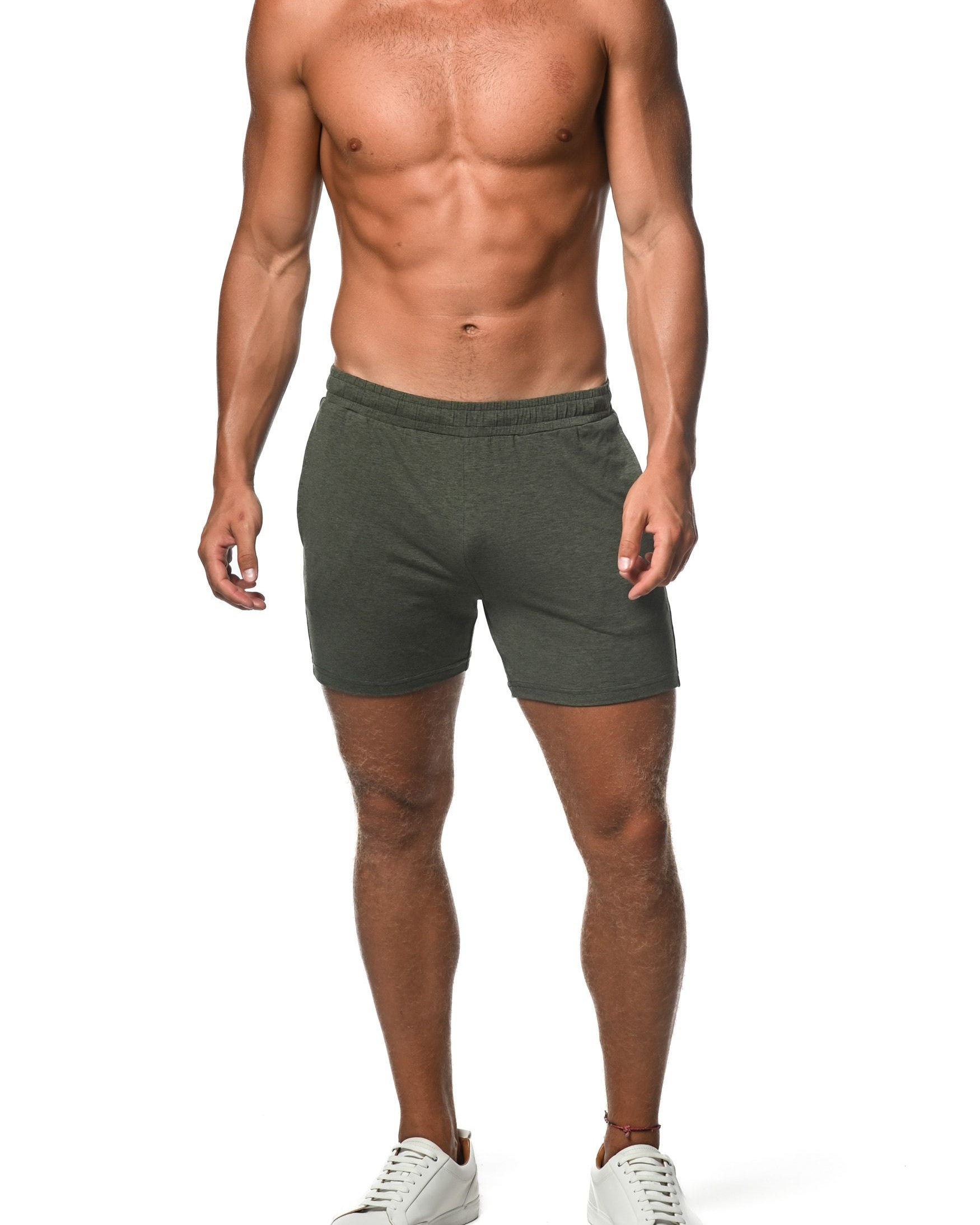 ARMY SPACE DYE STRETCH PERFORMANCE SHORTS  ST-1466-75