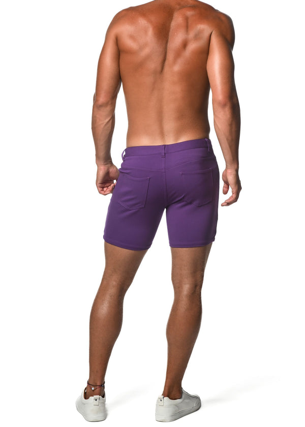 ULTRAVIOLET 5" INSEAM STRETCH KNIT JEANS SHORTS  ST-1932