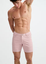 TEA ROSE 5" INSEAM SOLID STRETCH KNIT JEANS SHORT ST-1932