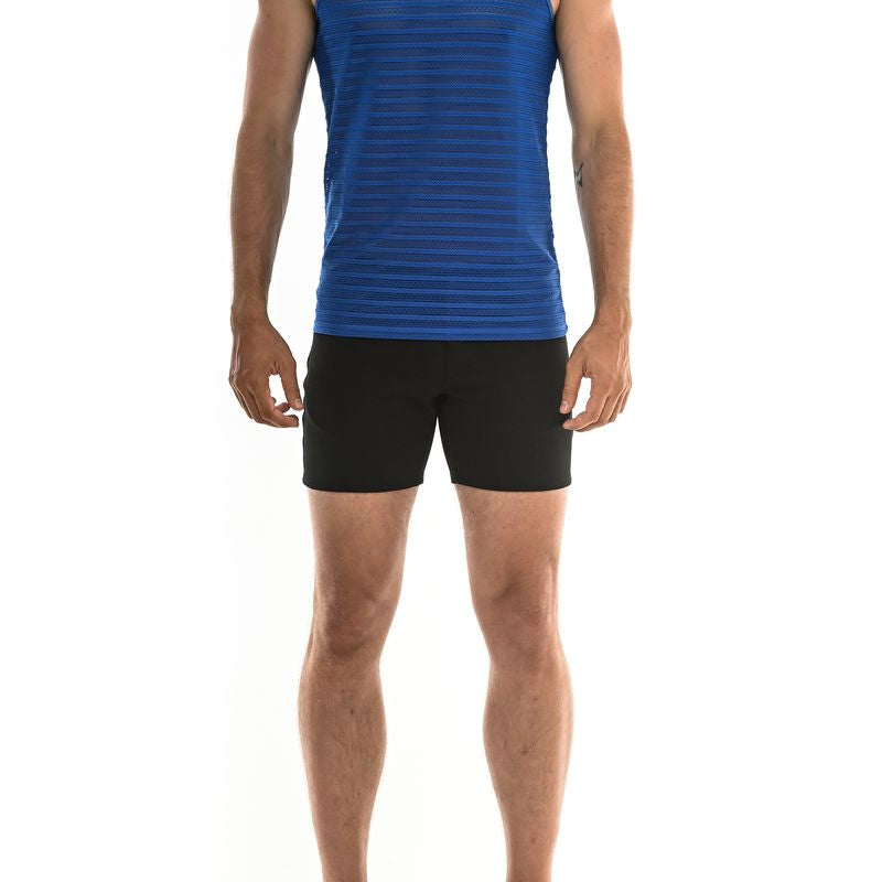 ROYAL STRIPE EYELET STRETCH TANK TOP ST-248