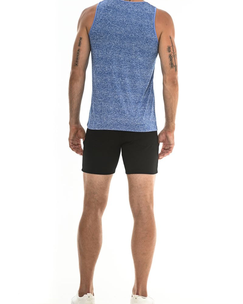 REEF BLUE SPACE DYE MESH PERFORMANCE TANK TOP ST-261