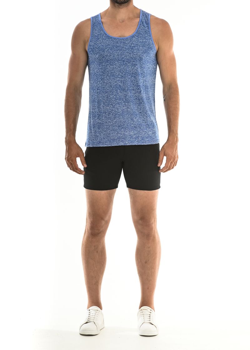 REEF BLUE SPACE DYE MESH PERFORMANCE TANK TOP ST-261