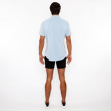 BLUE DEW SOLID STRETCH JERSEY KNIT SHORT SLEEVE SHIRT ST-963-03