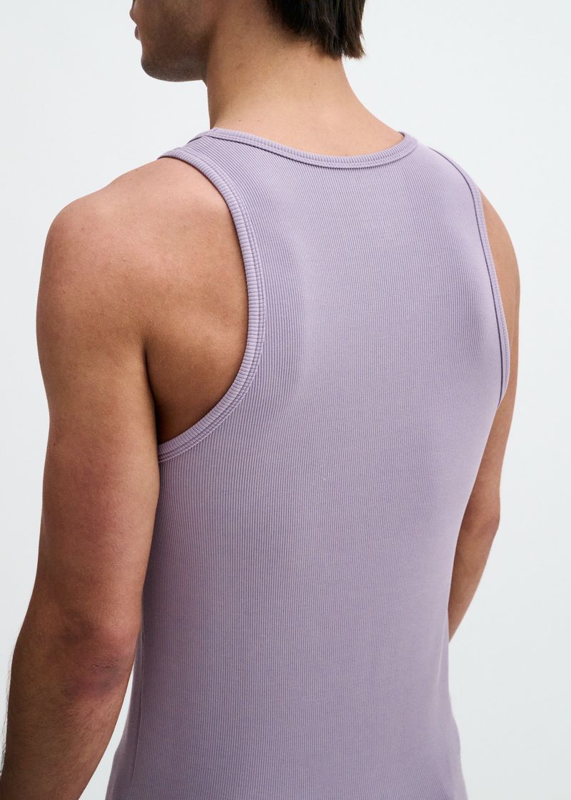 WISTERIA RIB STRETCH MODAL TANK STA-16004-03
