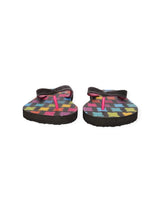BLACK/FUCHSIA GUMMY BEARS PRINTED FLIP FLOP