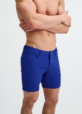 BLUEBERRY 5" INSEAM SOLID STRETCH KNIT JEANS SHORT ST-1932