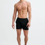 BLACK TEXTURED MESH STRETCH PERFORMANCE SHORTS ST-1466-101