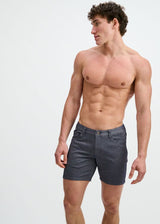 HEATHER BLUE 5" INSEAM STRETCH KNIT JEANS SHORTS ST-1932