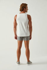 WHITE COTTON JERSEY TANK TOP ST-102