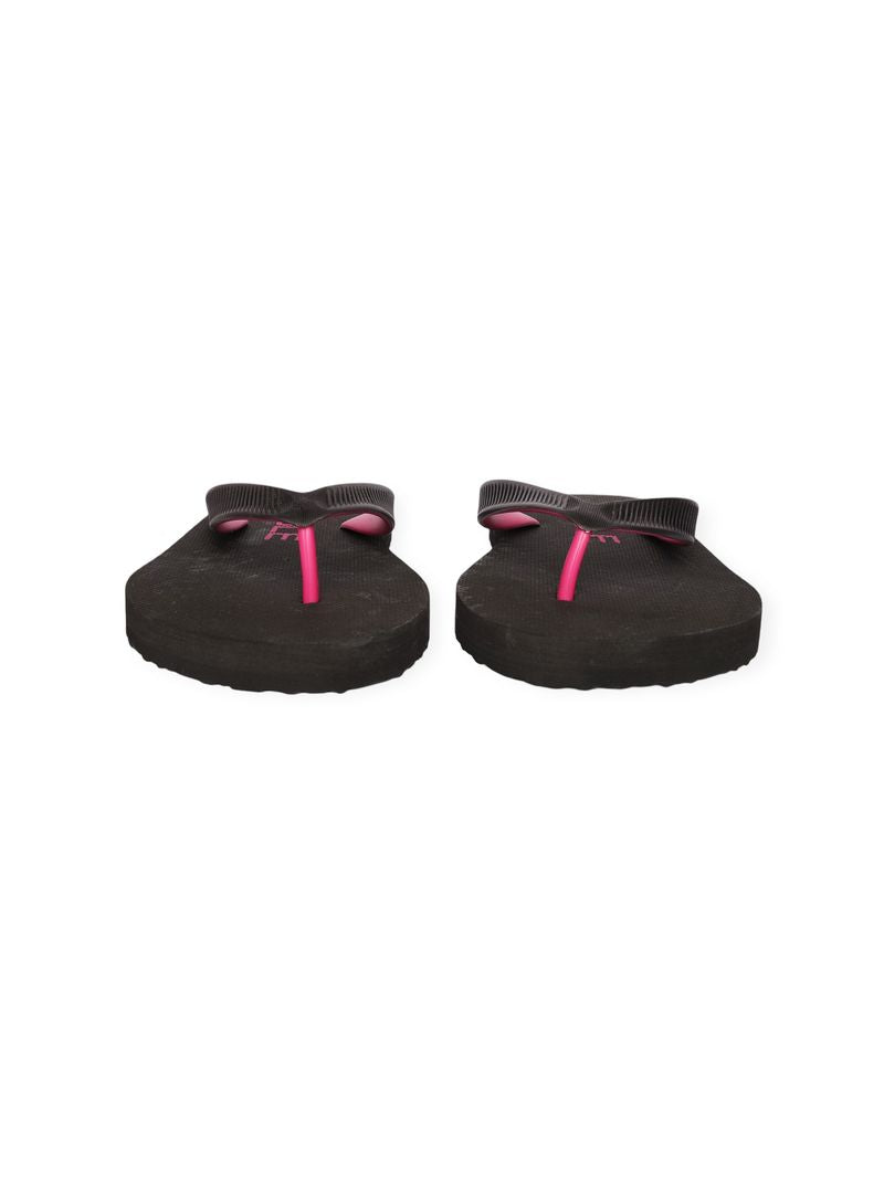 BLACK/FUCHSIA CLASSIC LOGO SOLID FLIP FLOP