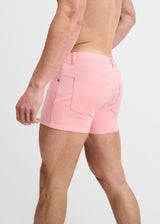 PETAL 3" INSEAM SOLID STRETCH KNIT JEANS SHORT ST-1975