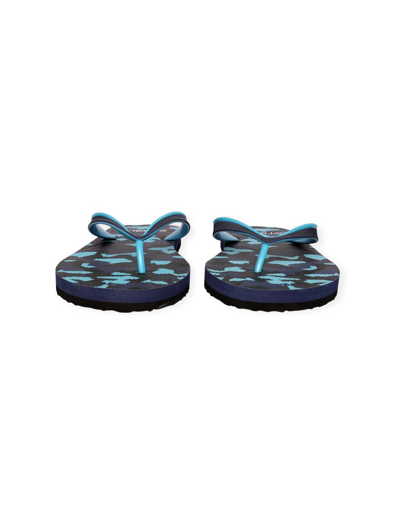 TEAL/OCEAN PUZZLE PRINTED FLIP FLOP