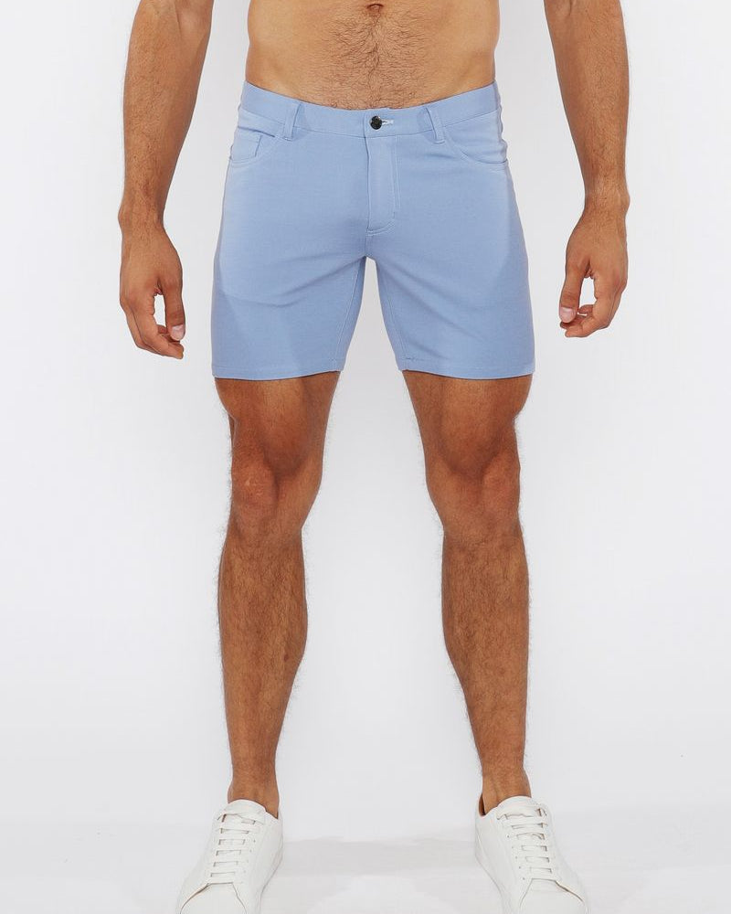 BLUE RAIN 5" INSEAM SOLID STRETCH KNIT JEANS SHORTS ST-1932