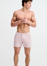 LILAC 5" INSEAM TEXTURED STRETCH KNIT CHINO SHORTS W/ ZIP POCKETS ST-1986-10