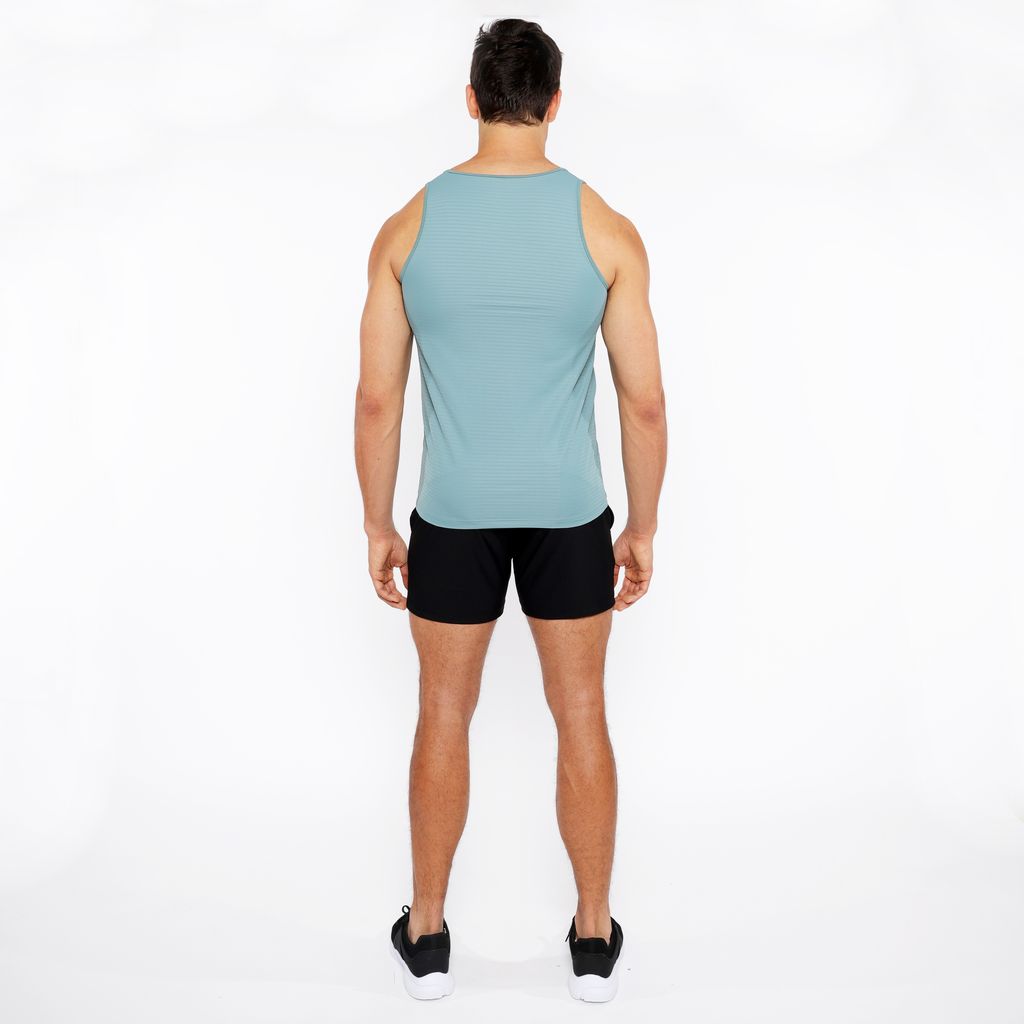 SEAWEED TEXTURED STRETCH MESH PERFORMANCE TANK TOP ST-290
