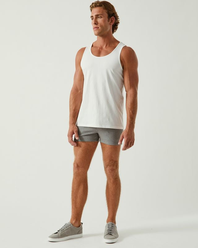 WHITE COTTON JERSEY TANK TOP ST-102