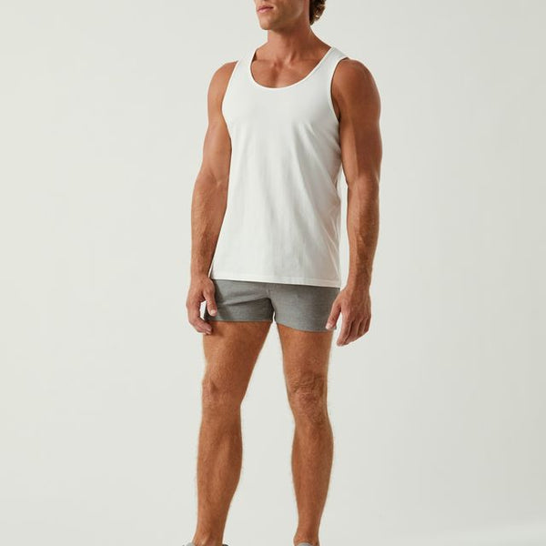 WHITE COTTON JERSEY TANK TOP ST-102