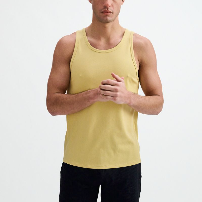 WHEAT RIB STRETCH MODAL TANK STA-16004-04