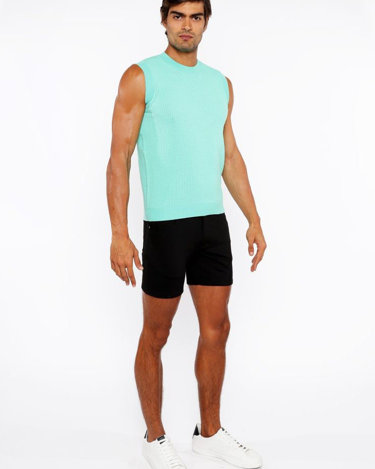 BUD TEXTURED OPEN KNIT VEST ST-24300