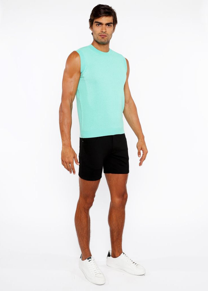 BUD TEXTURED OPEN KNIT VEST ST-24300