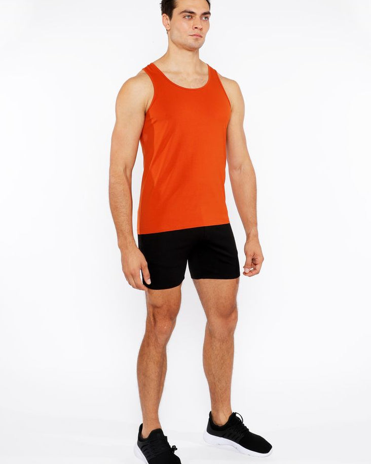 SPICE CIRCLE SPINE LASER CUT STRETCH JERSEY TANK TOP ST-20050
