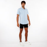 BLUE DEW SOLID STRETCH JERSEY KNIT SHORT SLEEVE SHIRT ST-963-03