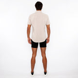 MUSHROOM SOLID STRETCH JERSEY KNIT SHORT SLEEVE SHIRT ST-963-03
