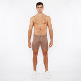 SESAME SEED 5" INSEAM SOLID STRETCH KNIT JEANS SHORTS ST-1932