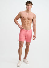 CREPE PINK 5" INSEAM SOLID STRETCH KNIT JEANS SHORT ST-1932