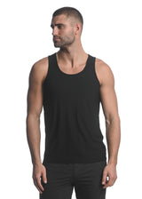 BLACK TEXTURED STRETCH MESH PERFORMANCE SINGLET ST-279