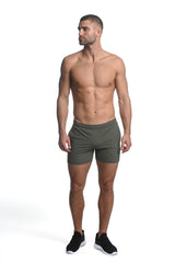 ARMY TEXTURED STRETCH PERFORMANCE SHORTS ST-1466-79