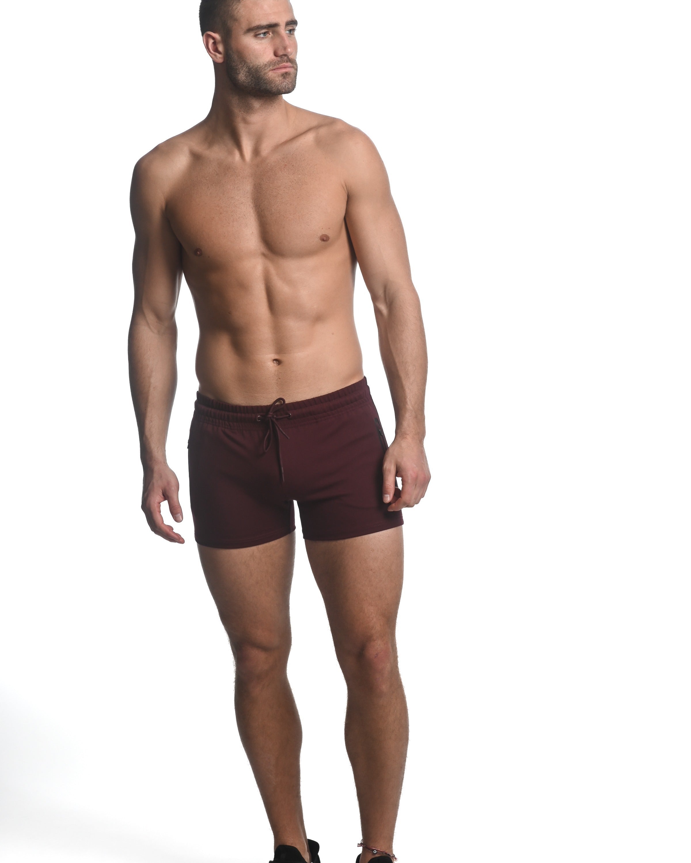 CARDINAL VAULT GYM-TECH 3.5" INSEAM STRETCH SHORTS W/ HEAT WELD ZIPPERS ST-10500