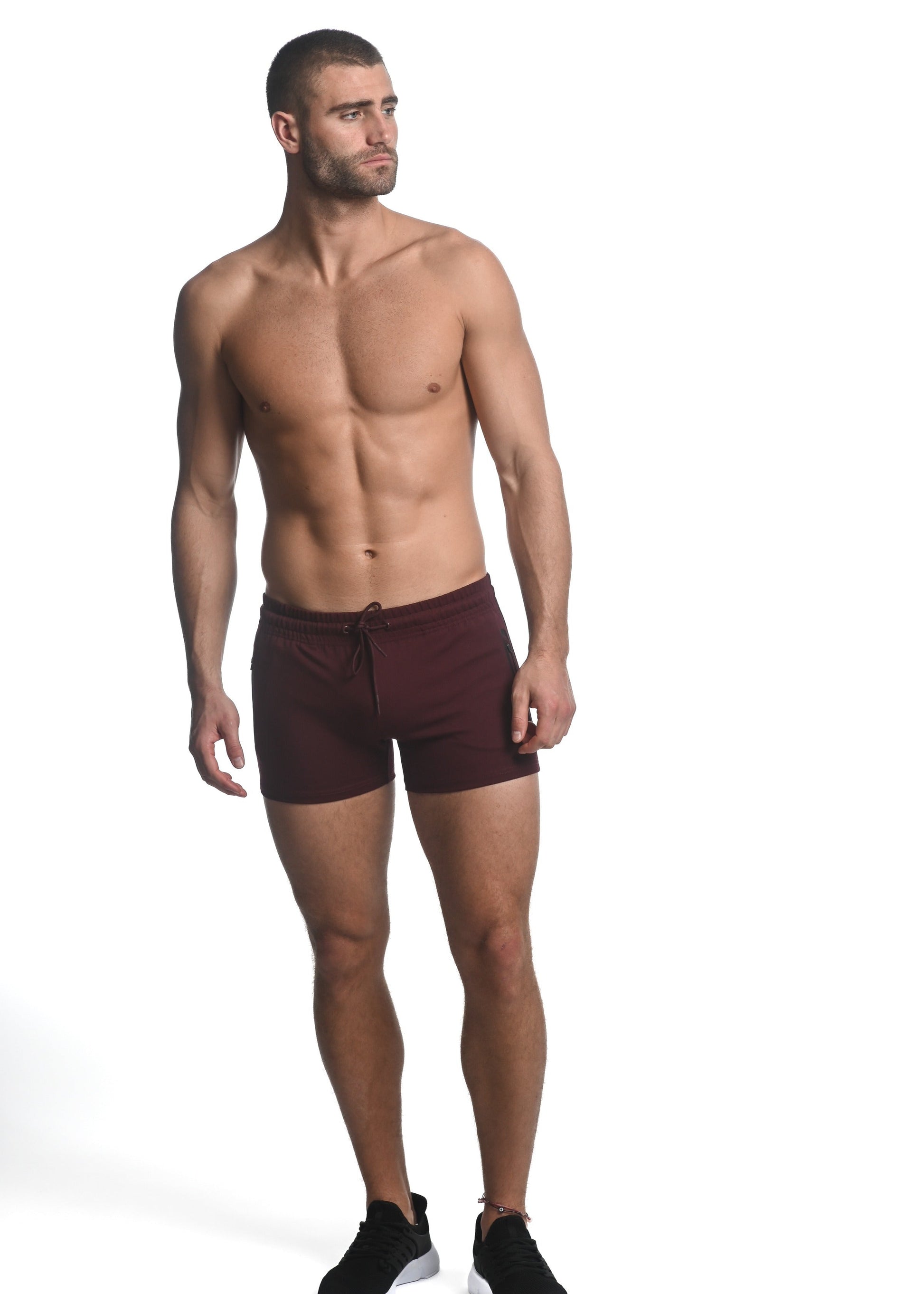 CARDINAL VAULT GYM-TECH 3.5" INSEAM STRETCH SHORTS W/ HEAT WELD ZIPPERS ST-10500