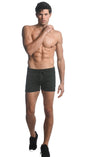 NORI GREEN ALPHA 3.5" INSEAM STRETCH GYM SHORTS W/ HEAT WELD ZIPPERS ST-10506