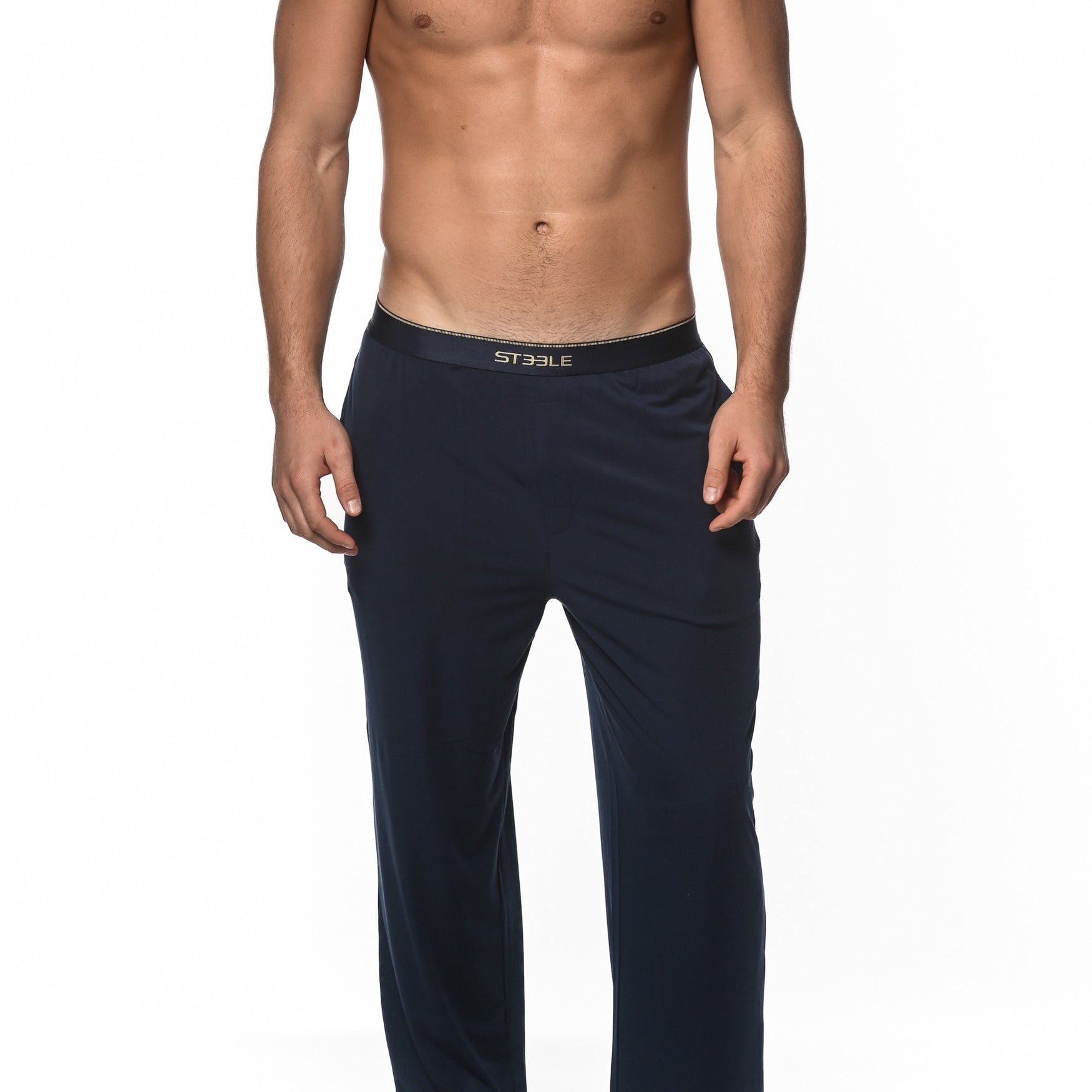 NAVY STRETCH MODAL LOUNGE PANTS  ST-16003