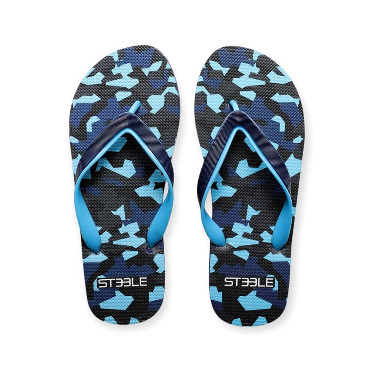 TEAL/OCEAN PUZZLE PRINTED FLIP FLOP