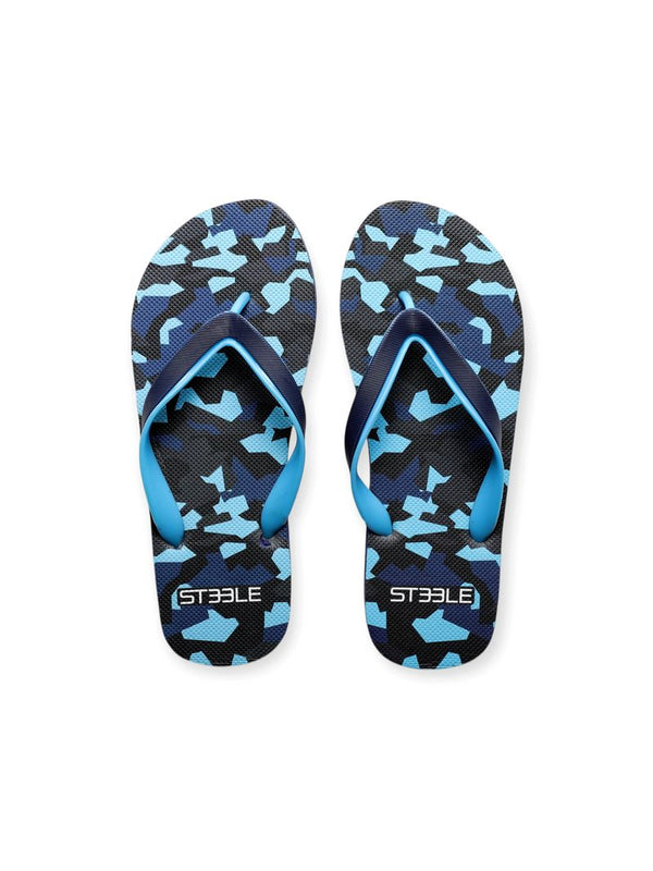 TEAL/OCEAN PUZZLE PRINTED FLIP FLOP