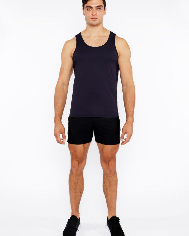 PEACOAT TEXTURED STRETCH MESH PERFORMANCE TANK TOP ST-288