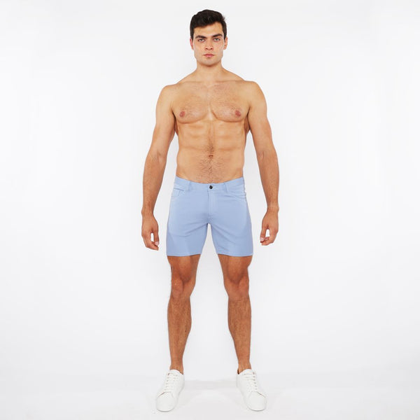 BLUE RAIN 5" INSEAM SOLID STRETCH KNIT JEANS SHORTS ST-1932