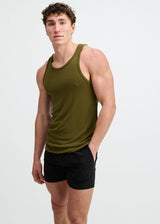 JUNGLE RIB STRETCH MODAL TANK STA-16004-03